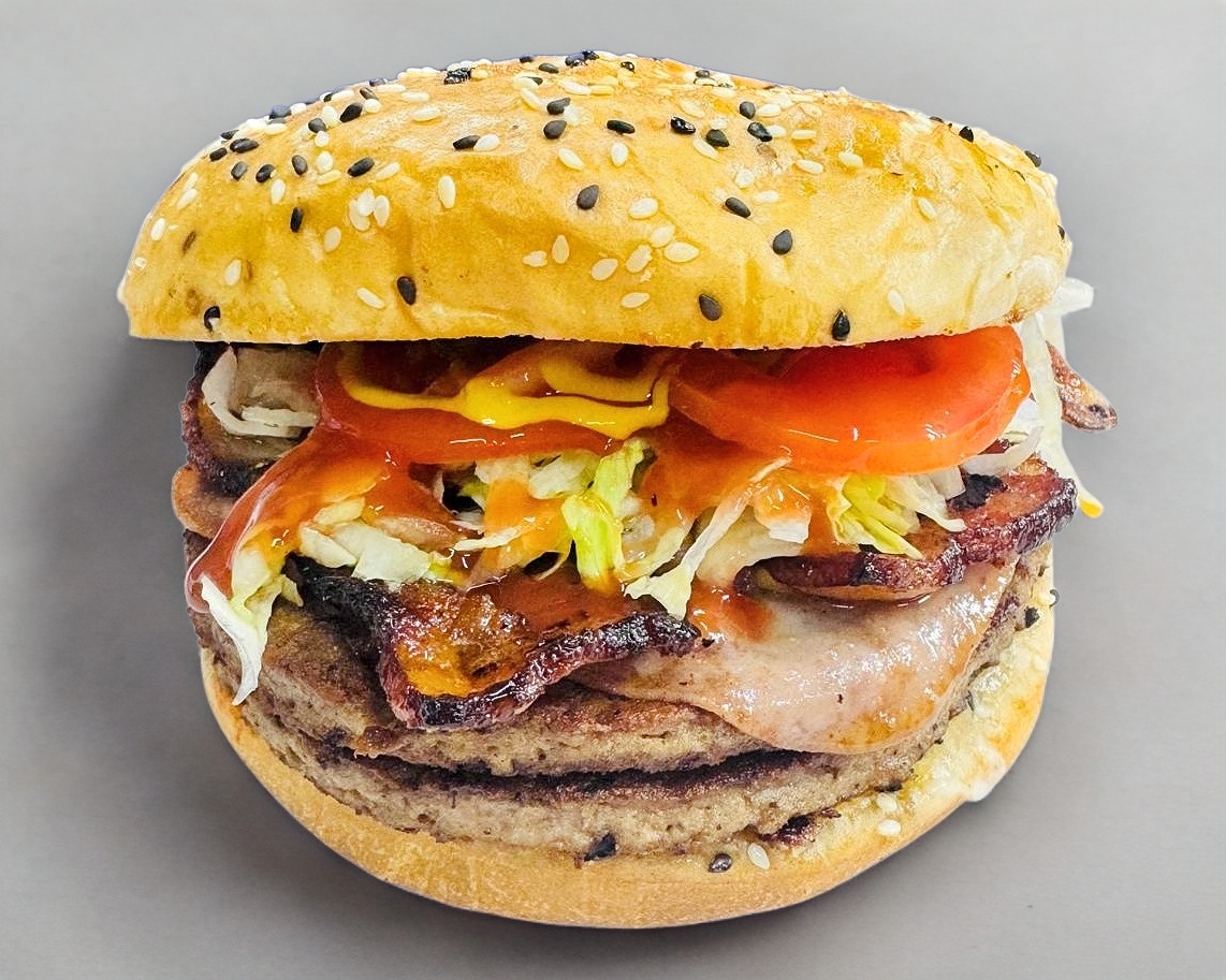 Hamburguesa Doble con Tocino