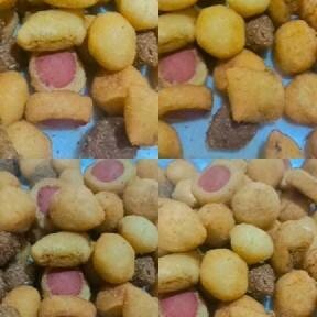 Coxinha , pizza ,presunto ,queijo c/ presunto, kibe , carne ,queijo , salsicha