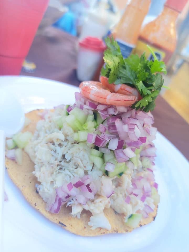 Tostada de Jaiba