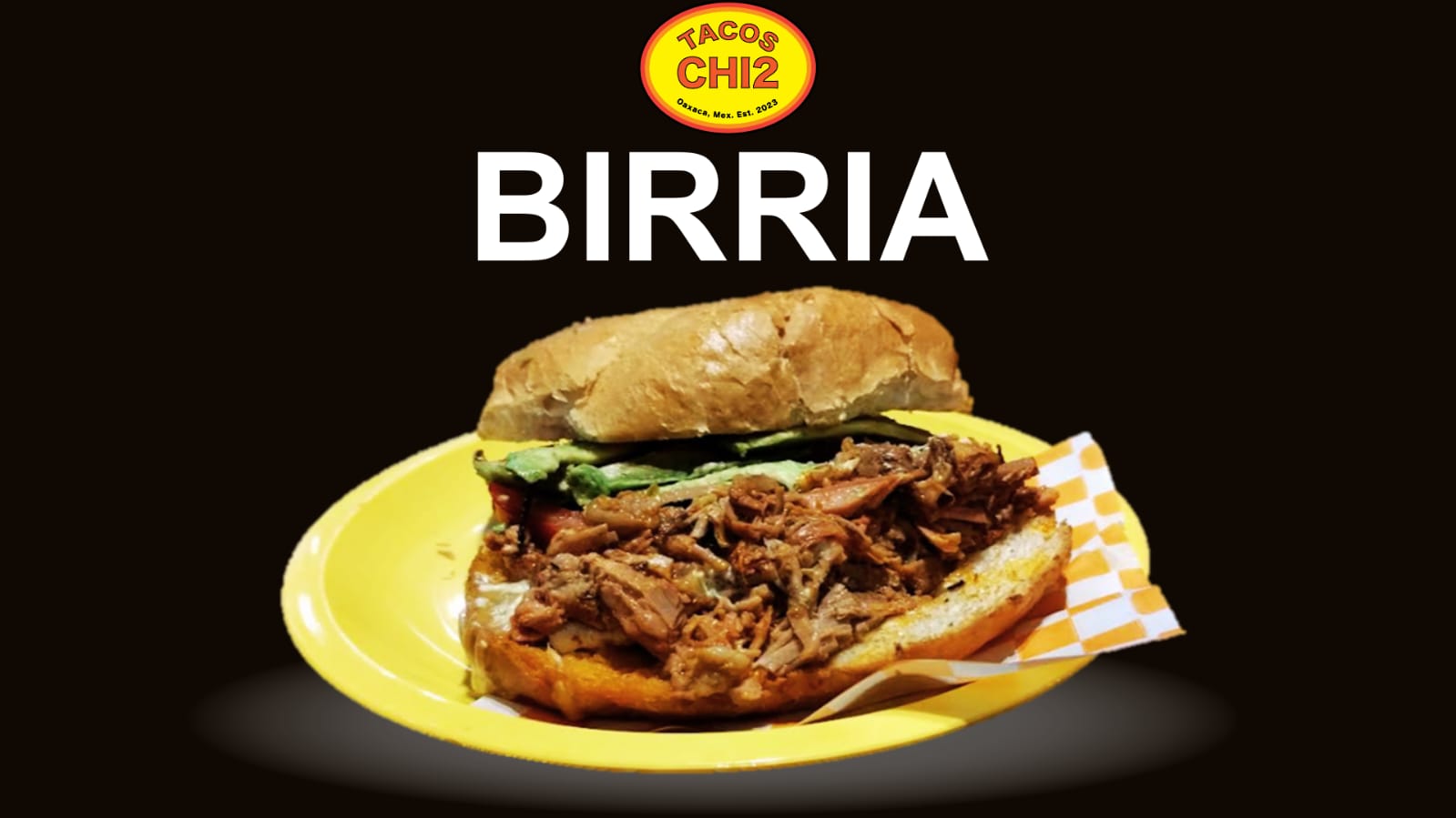 Torta de Birria con Queso