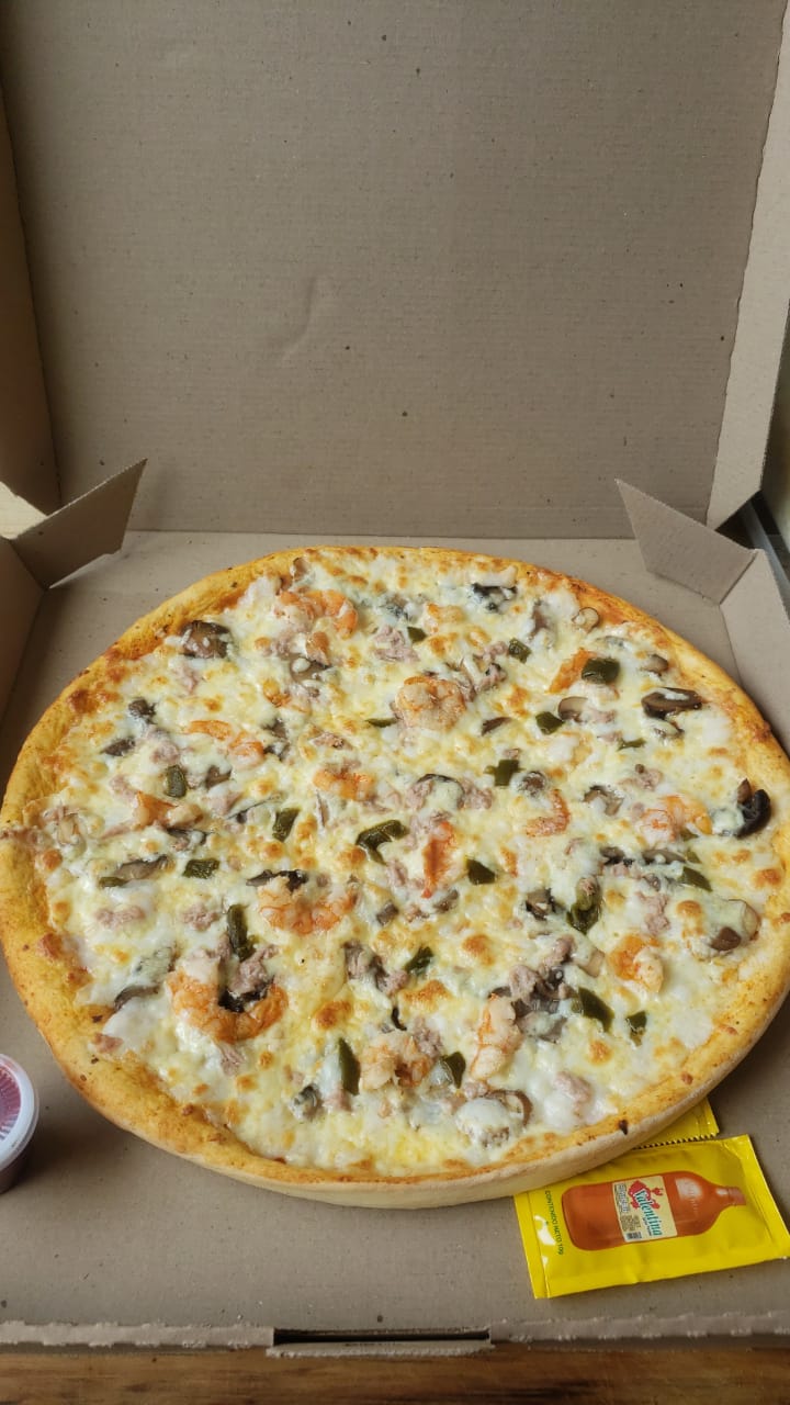 Pizza de Camaron Grande