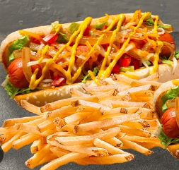 Hot Dog + Papas