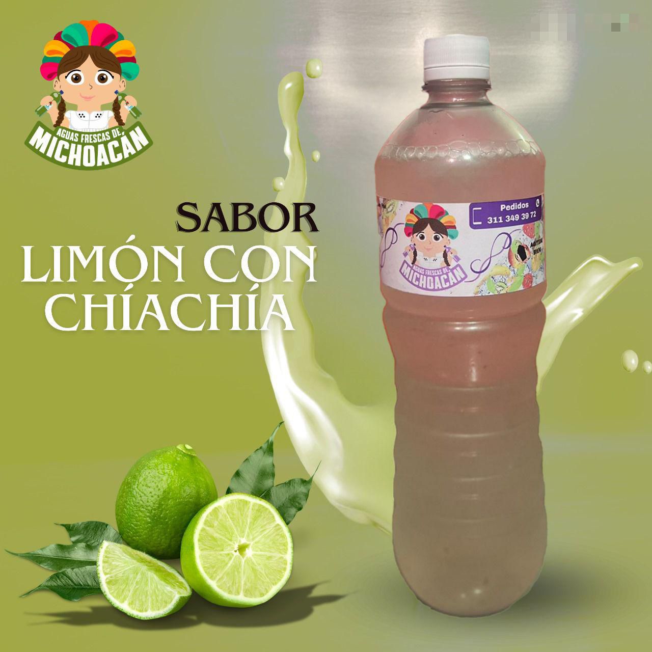 Agua de Limón con Chía 500 ml