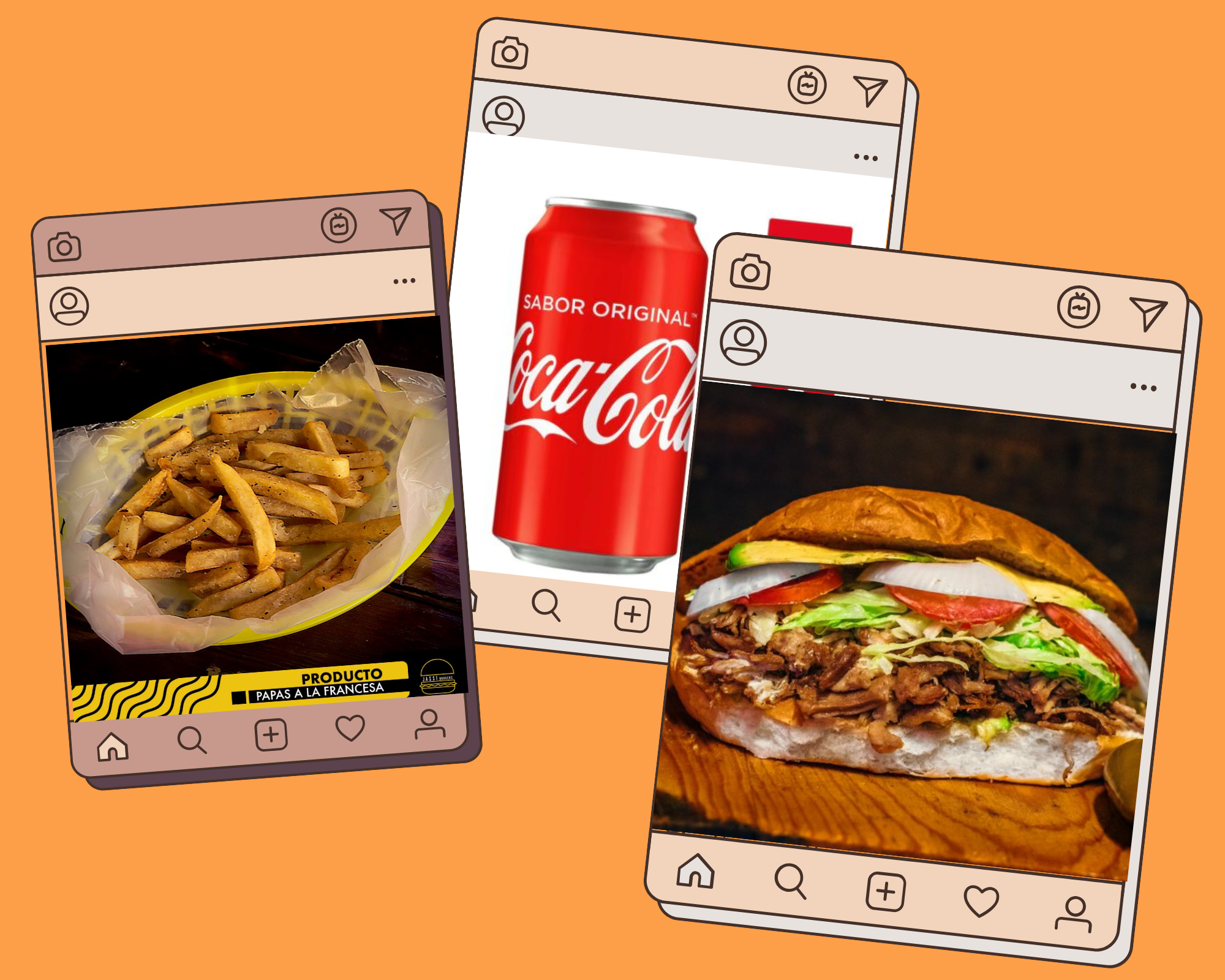 🍔Torta Cubana+Papas a la Francesa🍟+Coca cola🥤