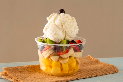Ensalada con Helado y Queso