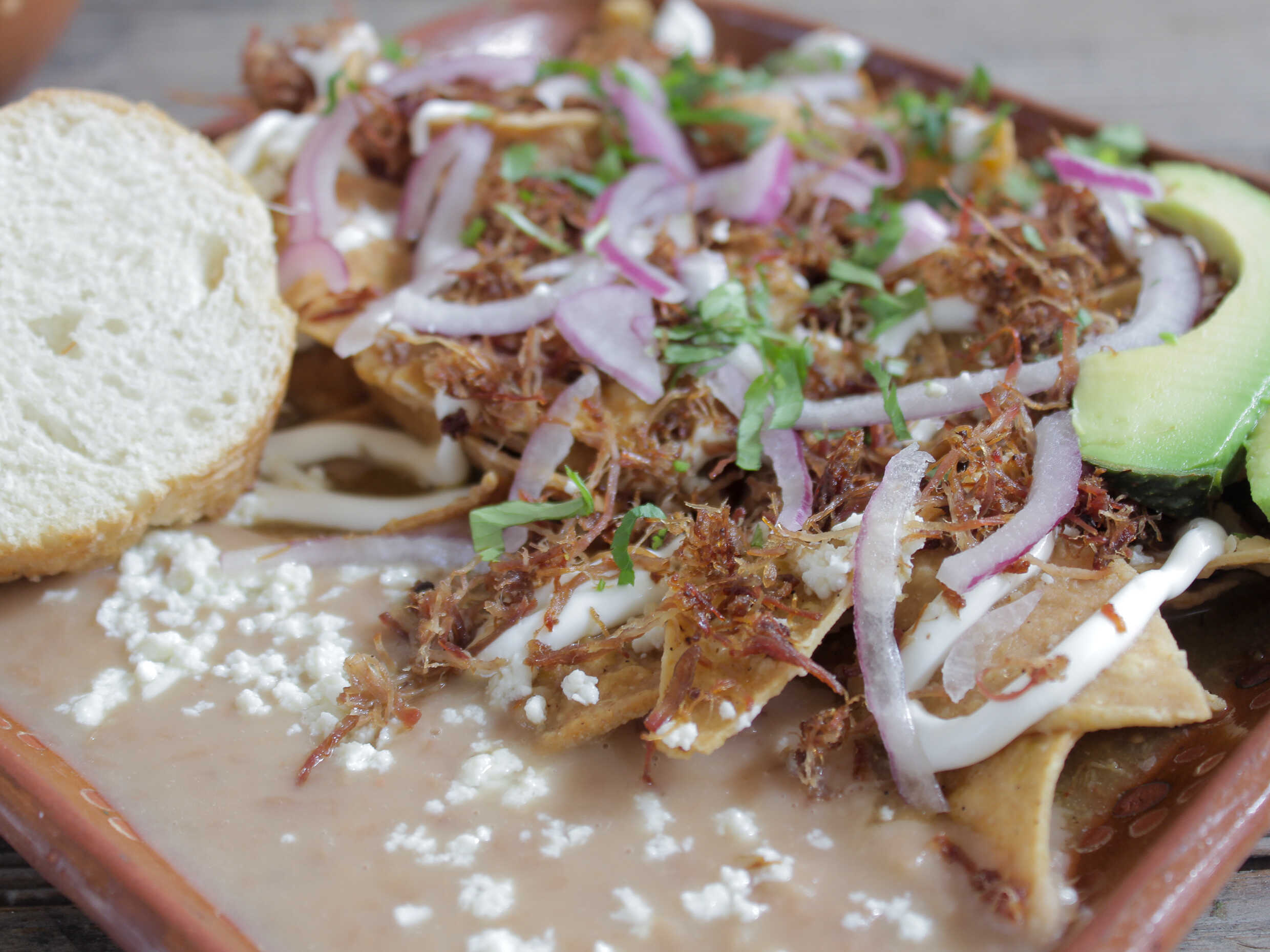 Chilaquiles Medianos con Machaca