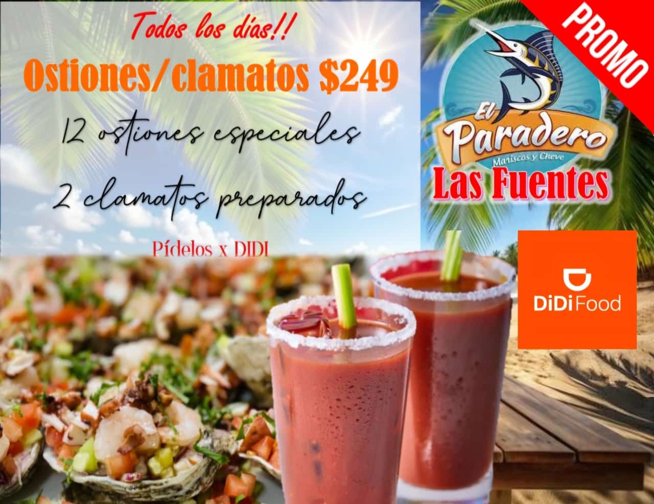 Combo Ostiones Especiales + 2 Clamatos Preparados