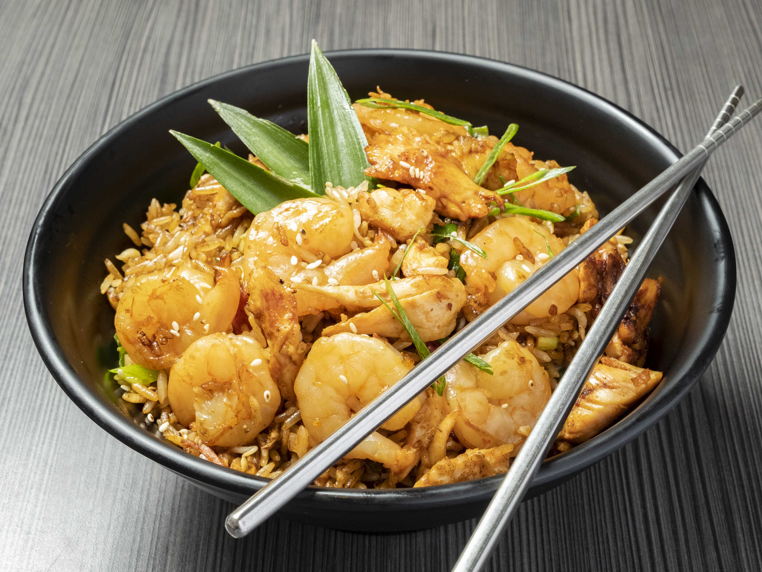 Arroz con Pollo y Camarón