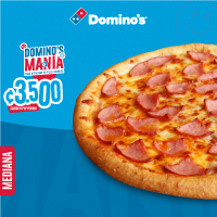 Pizza Mediana de Jamón o Pepperoni por 3,500