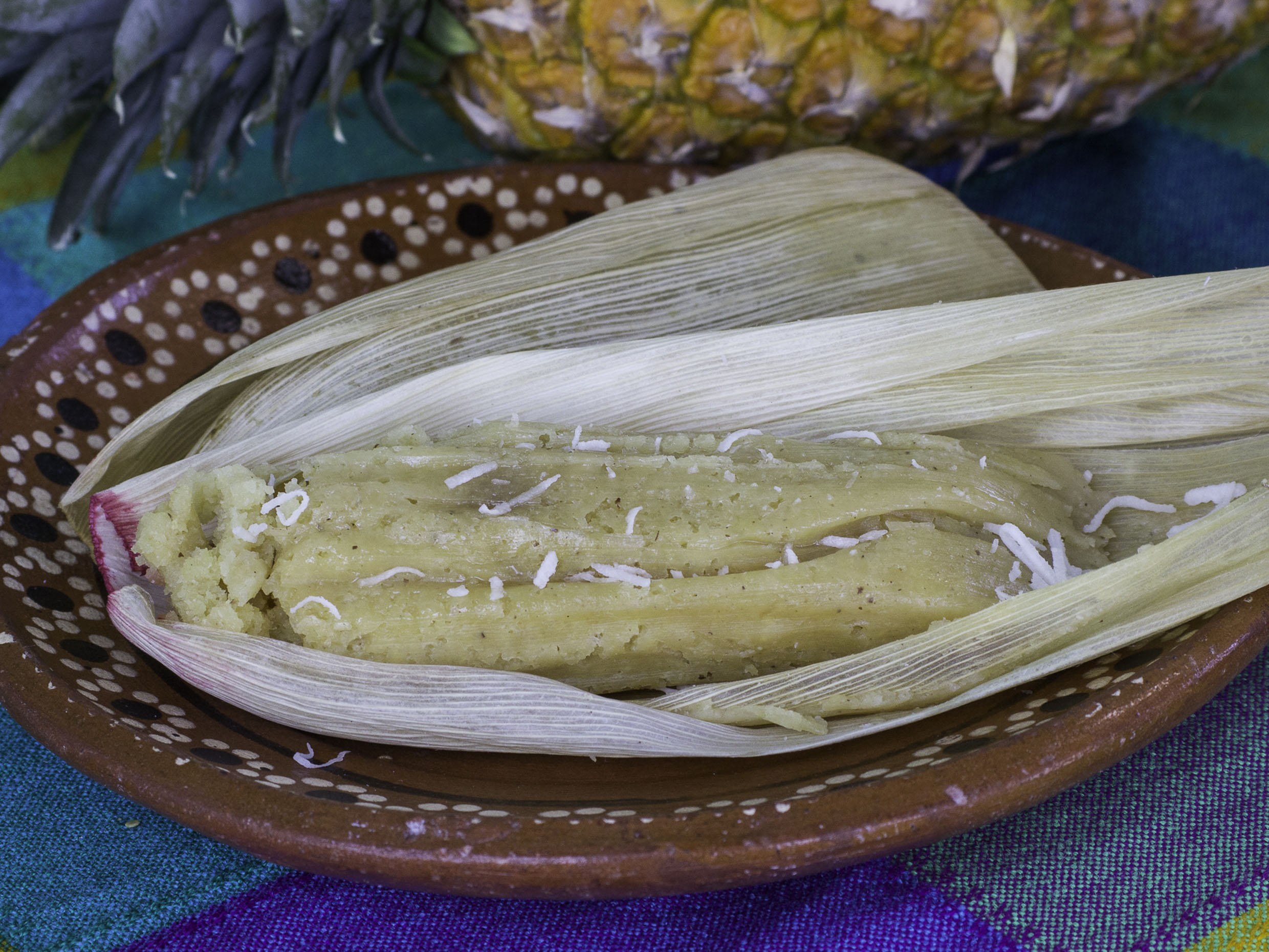 Tamal de Piña Natural con Coco