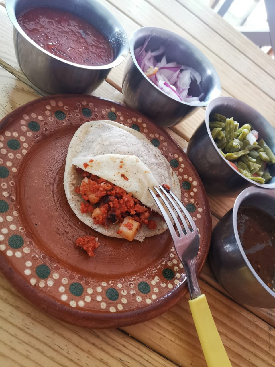Gordita de Chorizo con Papas
