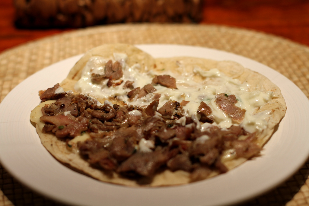 Tacos Oriental con Queso