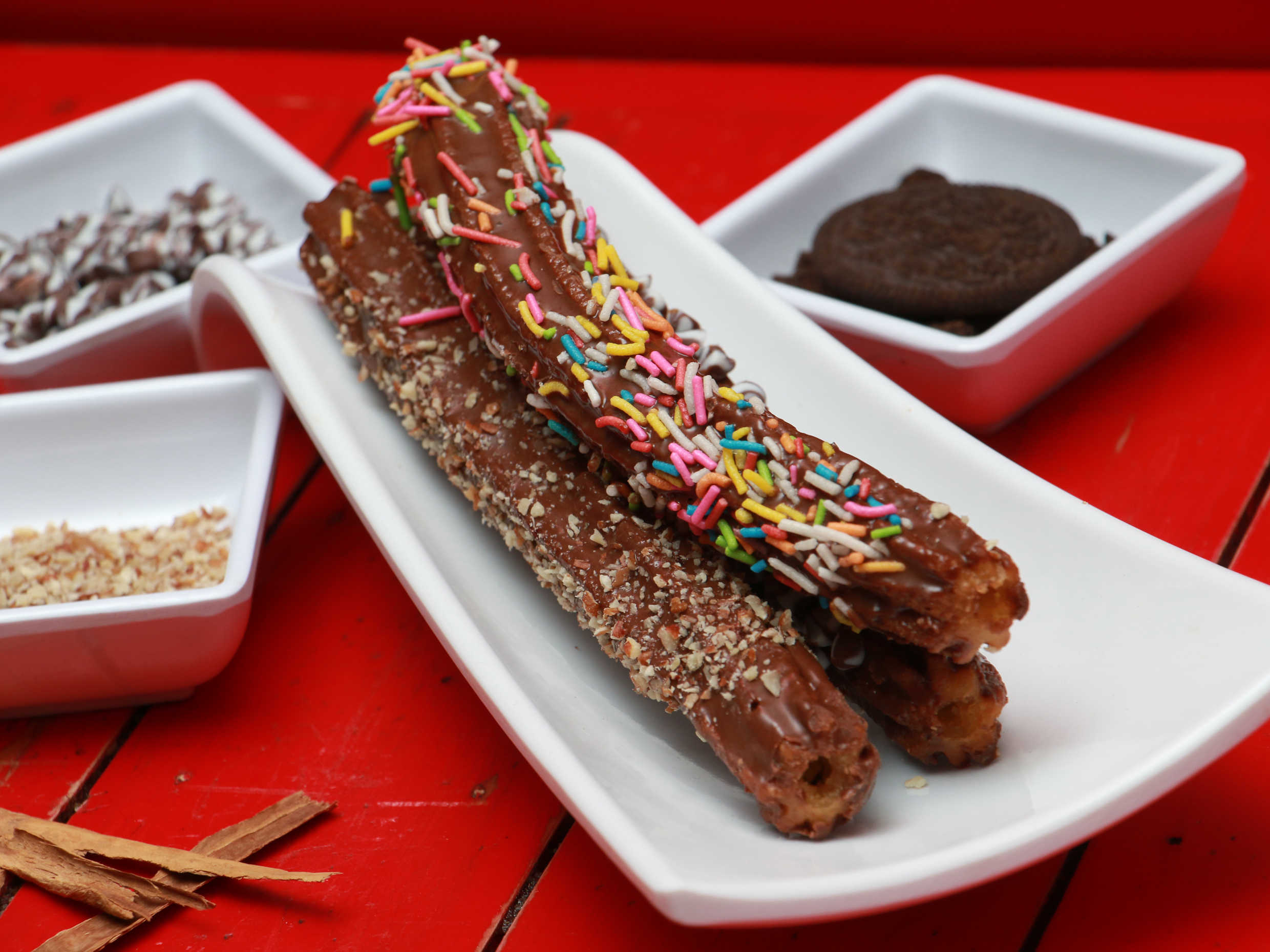 Churro Cubierto de Chocolate