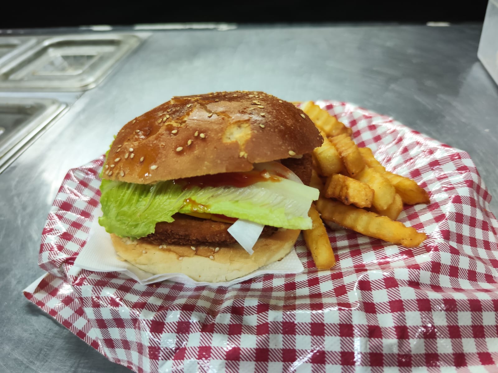 Hamburguesa Clásica de Pollo