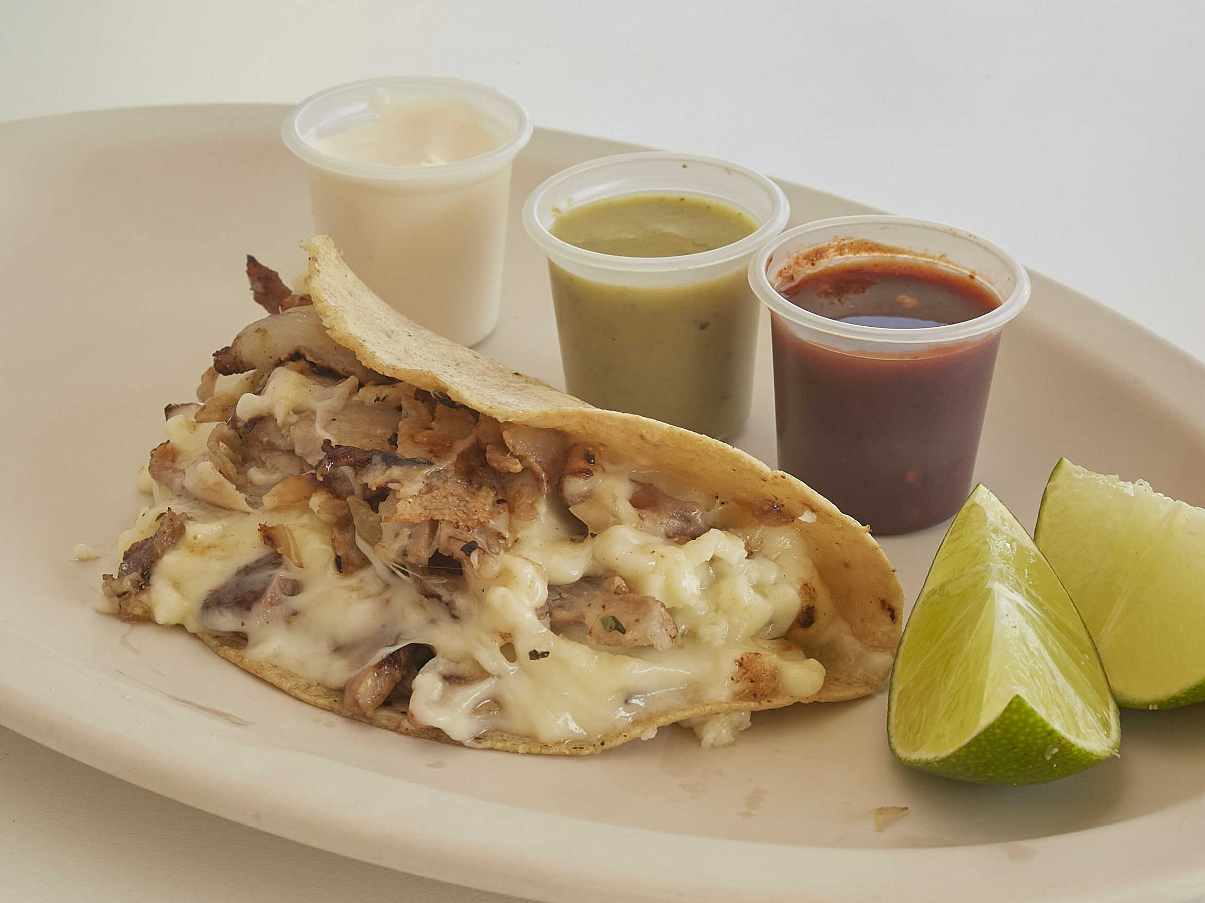 Taco Oriental con Queso