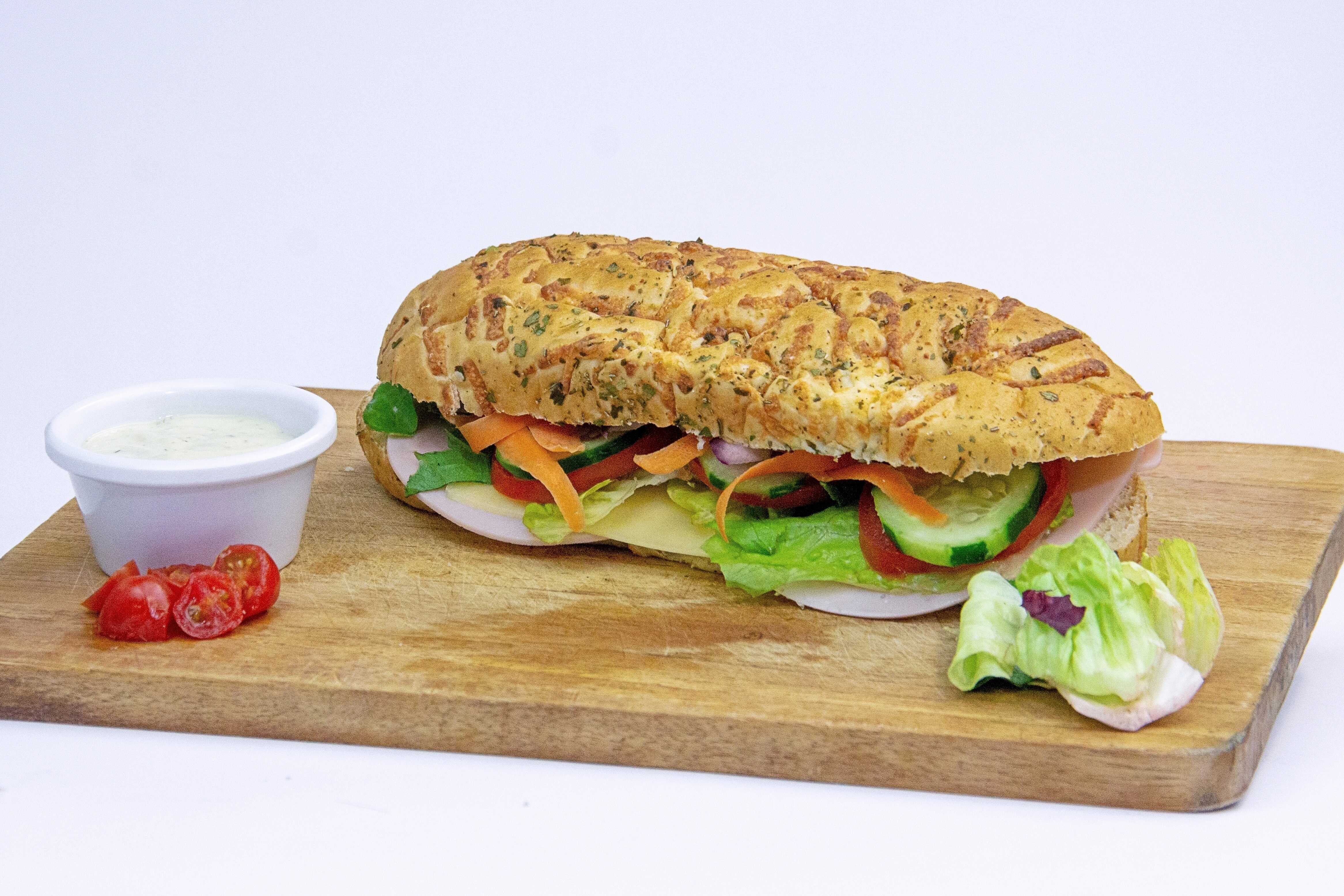 Baguette de Pavo con Queso