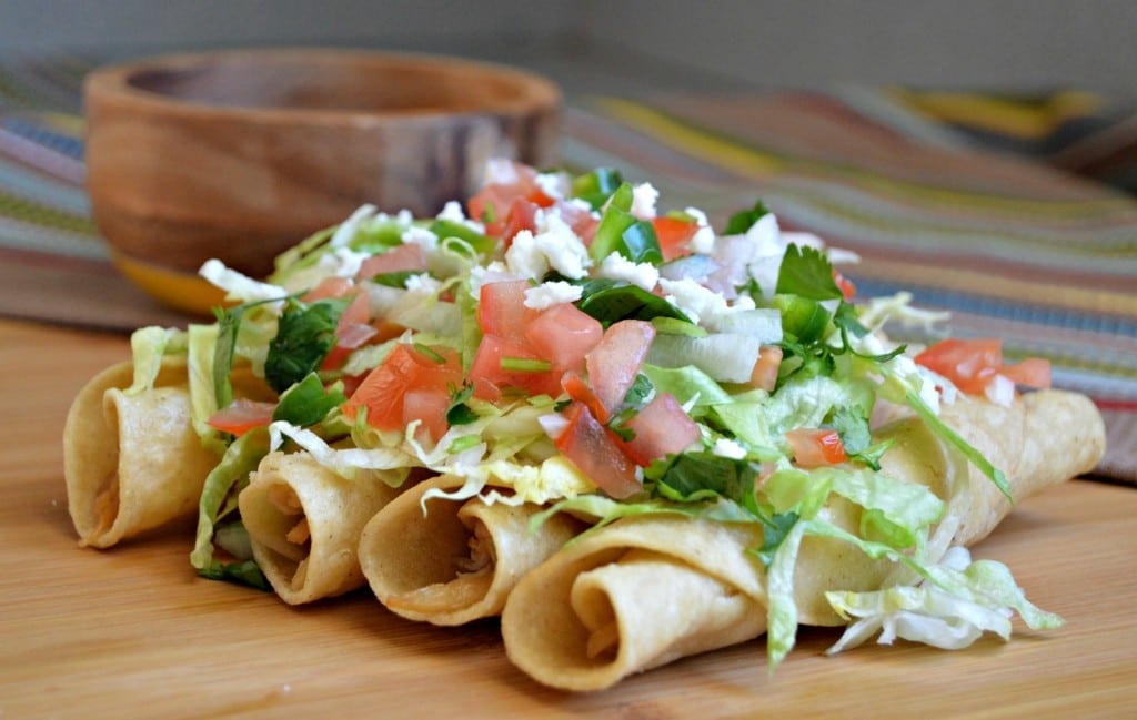 Flautas de Pechuga de Pollo