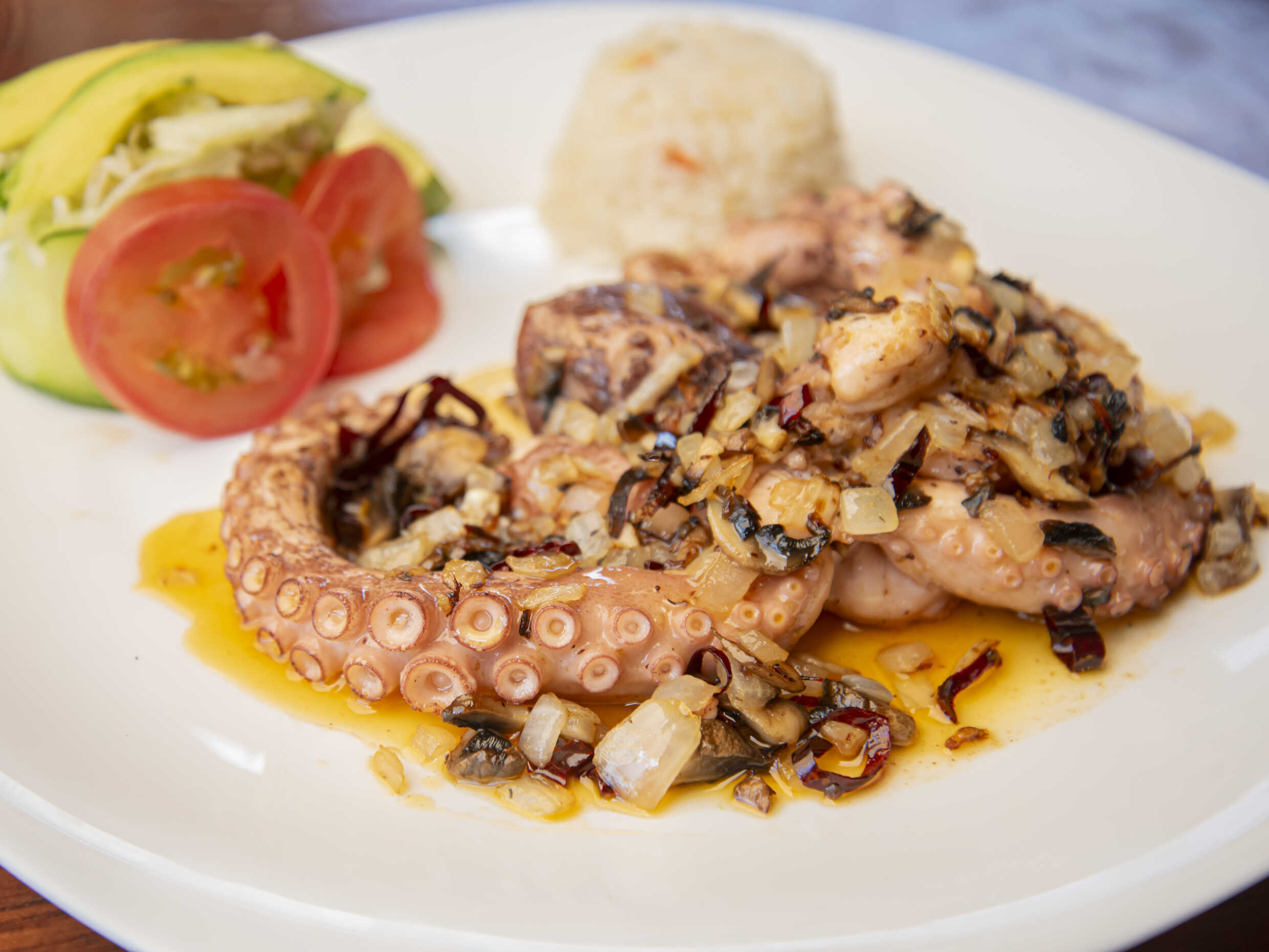 Pulpo al Ajillo