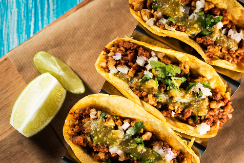Orden de 4 Tacos de Chuleta sin Queso