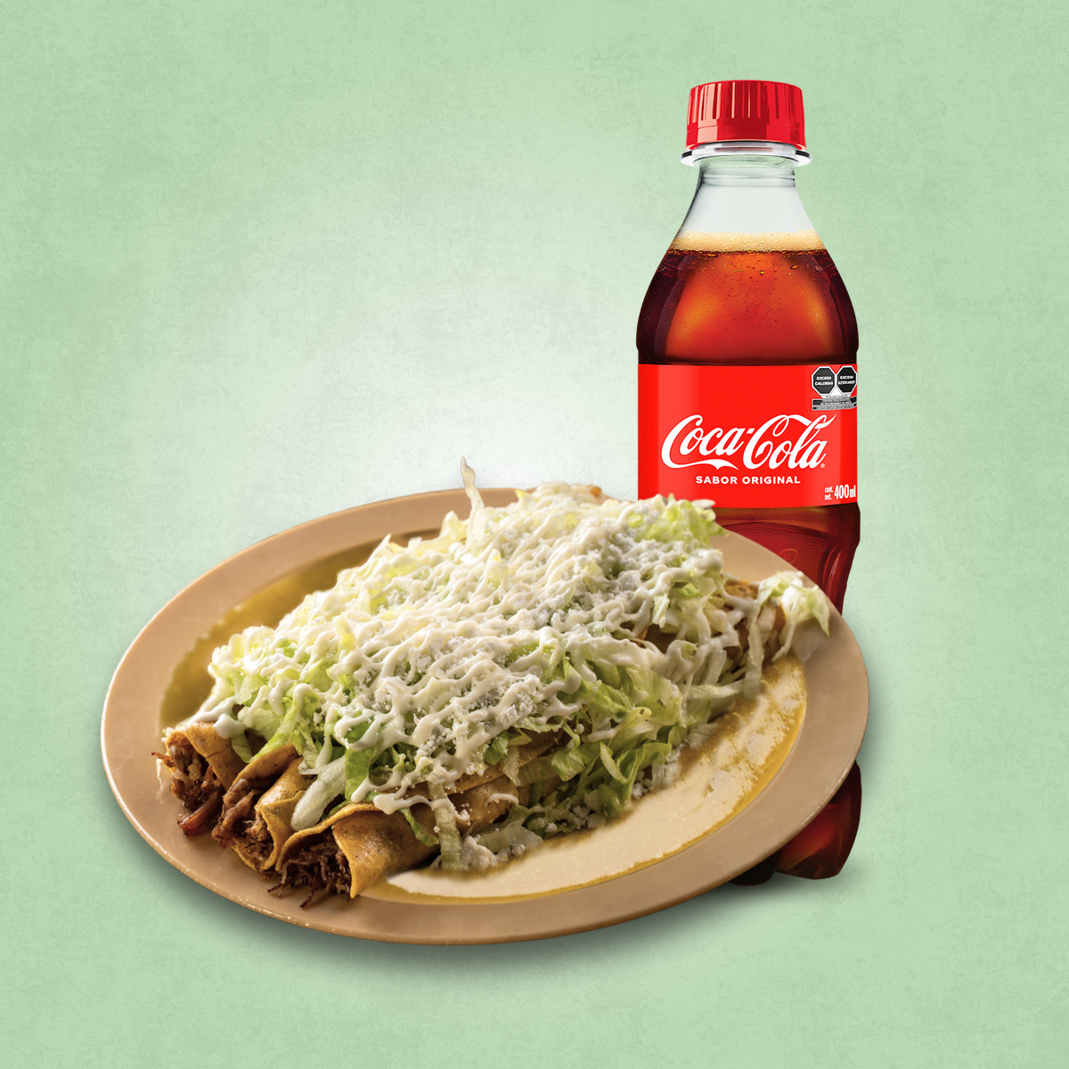 Orden Flautas + Bebida
