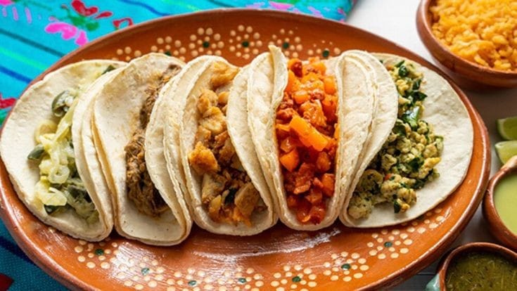 Taco de Nopales con Camarón