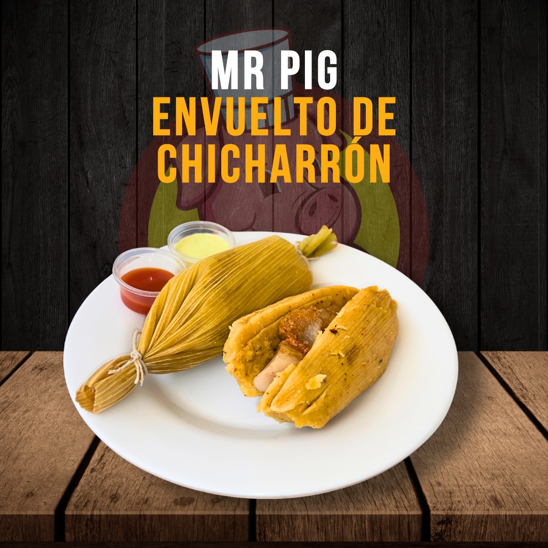 Mr Pig Envuelto de Chicharrón