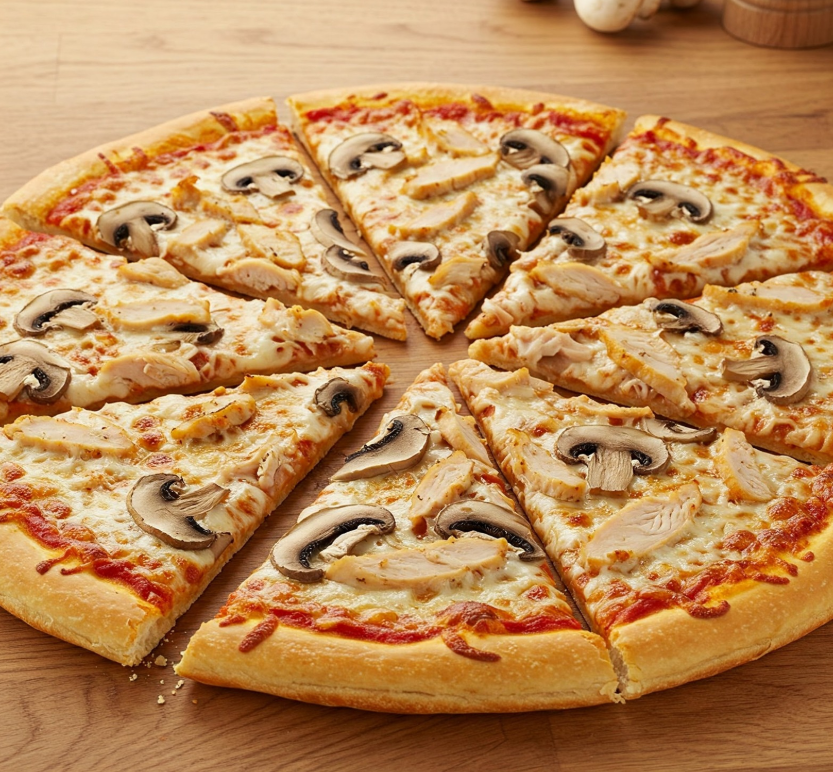 Pizza Pollo Champiñón Milano