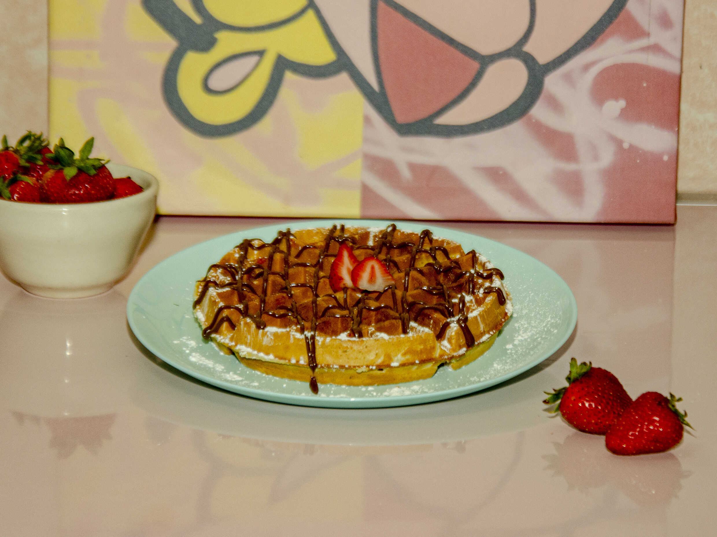 Waffle con nutella