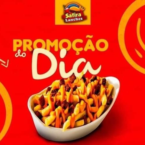 Batata turbinada com cheddar, bacon e calabresa