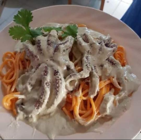 Spaguetti con Pulpo