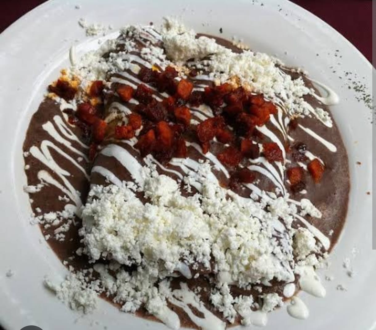 Enfrijoladas Veracruzanas (4 Piezas)