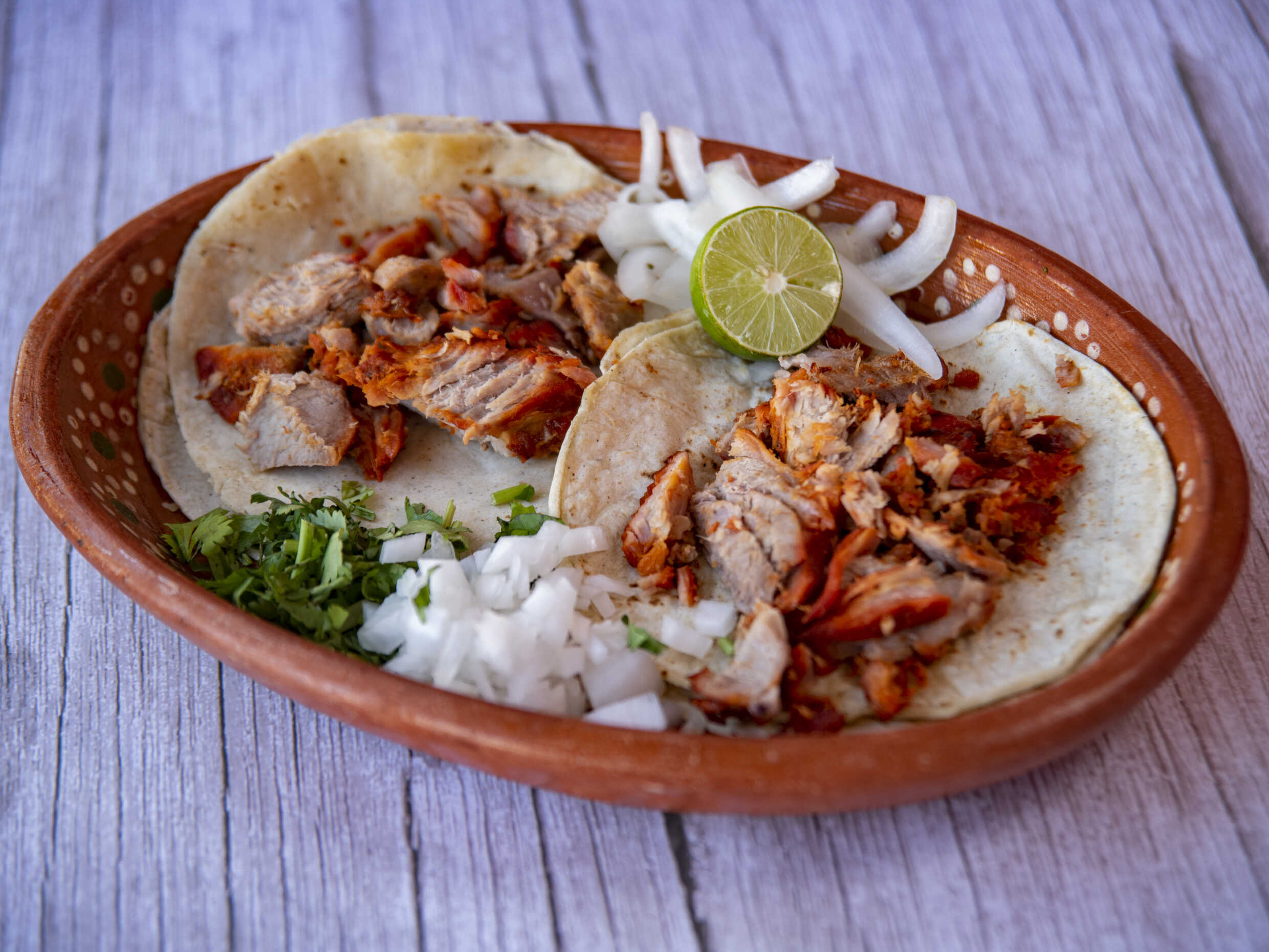 Taco Blandito de Carnitas