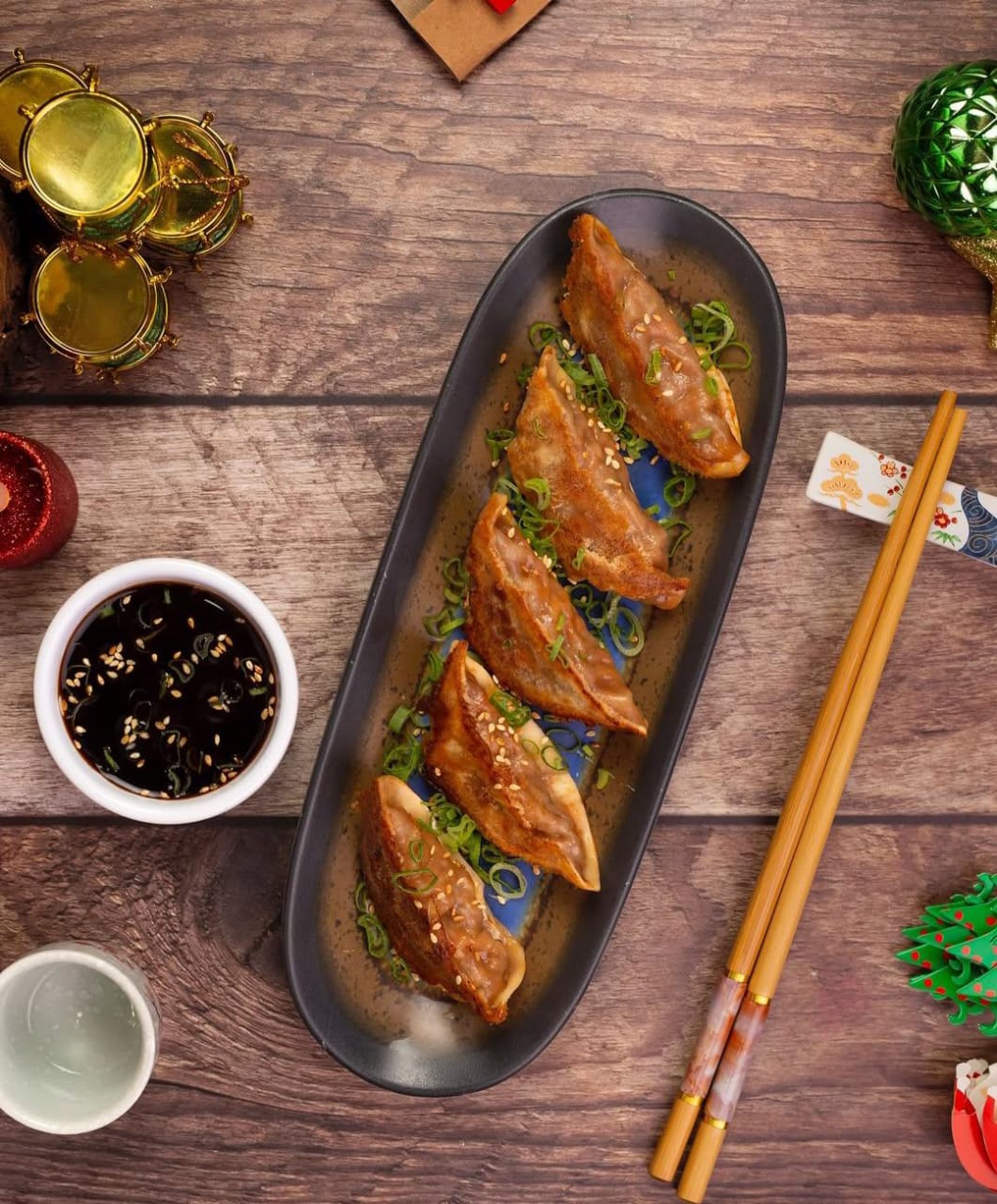 Gyoza tocino agridulce