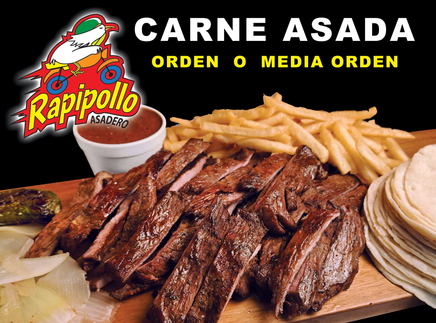 1/2 Orden de Carne Asada
