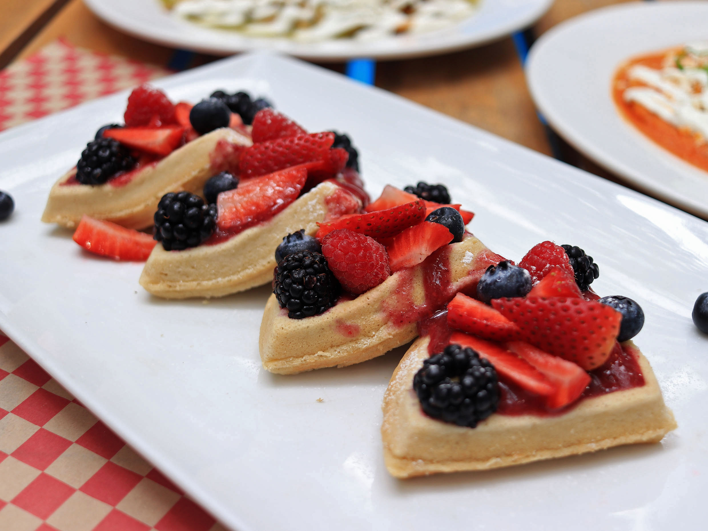 Waffle Frutos Rojos