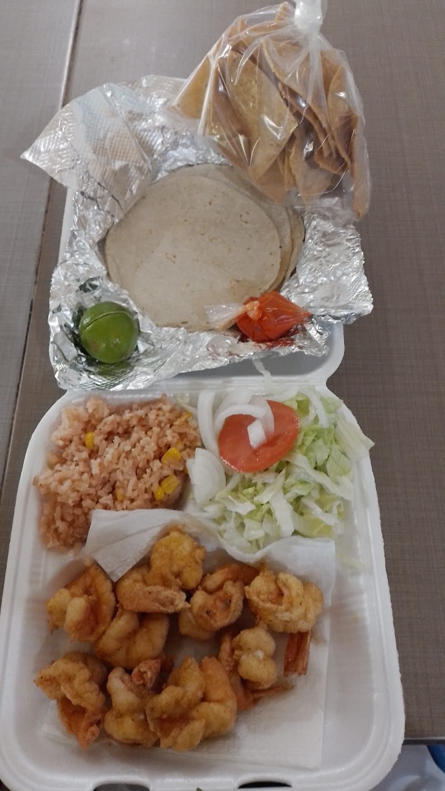 Camarones Empanizados Orden