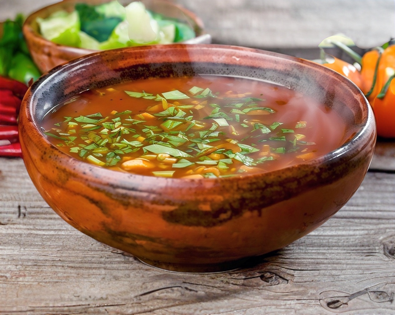 Vaso Consomé de Barbacoa de Res.