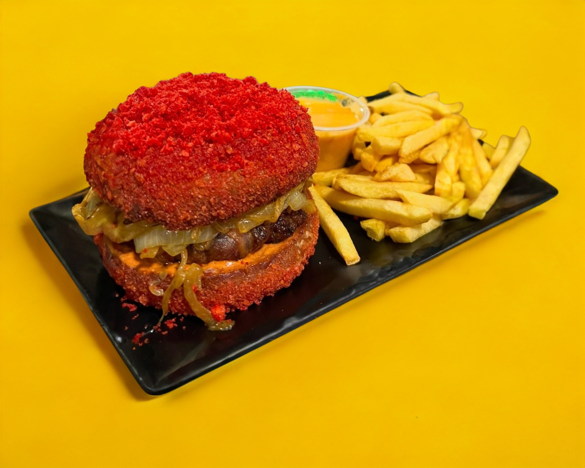 Hamburguesa Flamin Hot