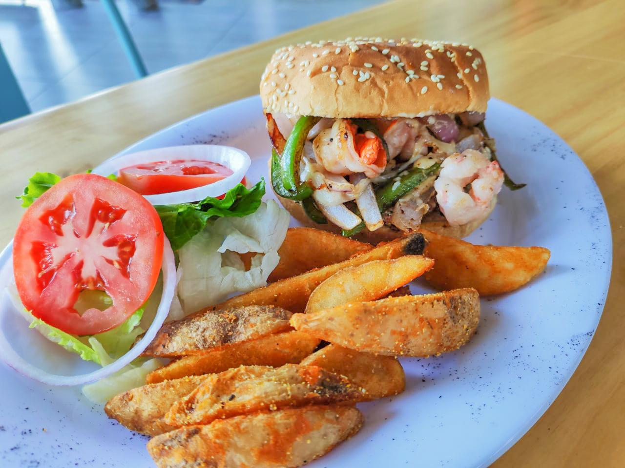 Hamburguesa mar y tierra