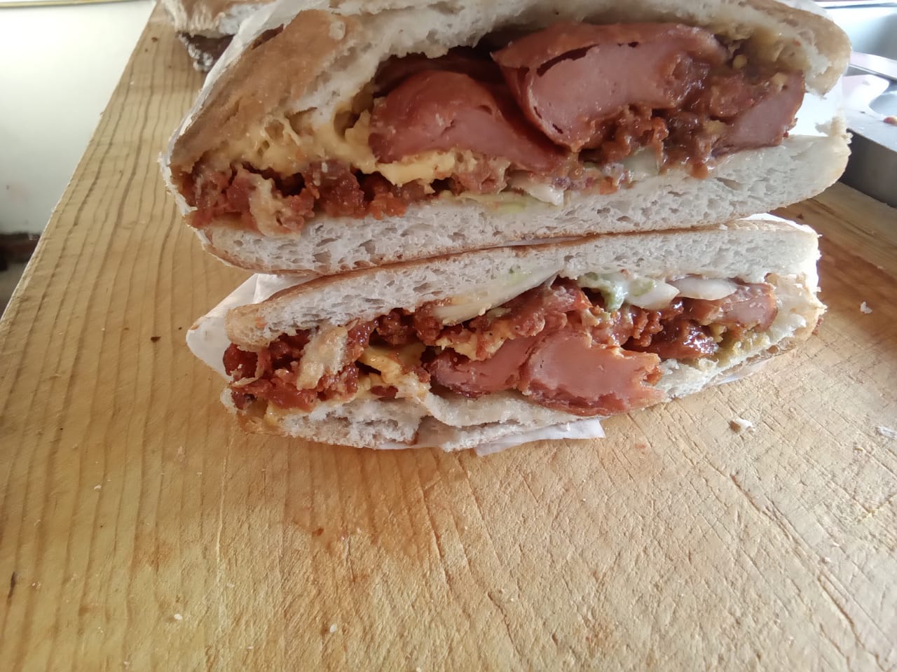 Jamon con huevo