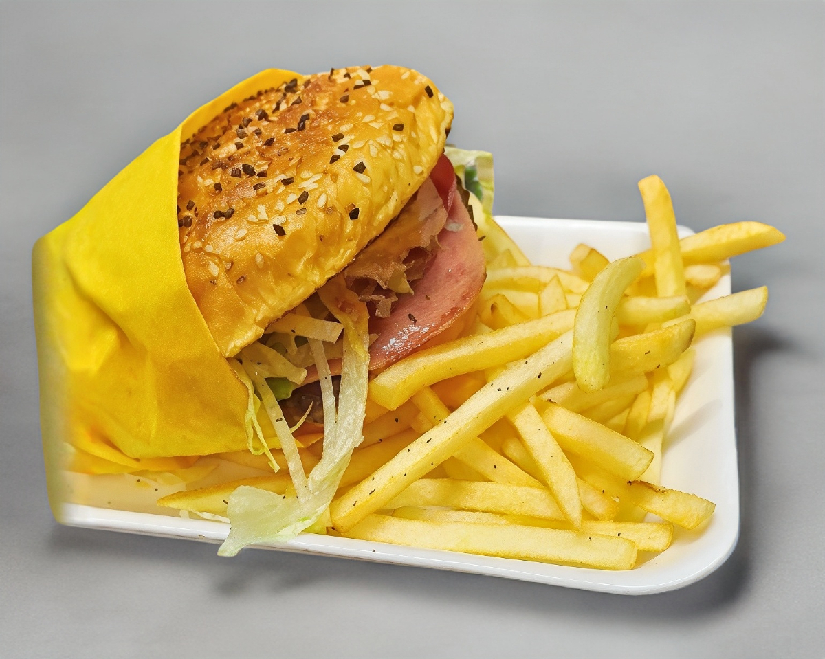 Hamburguesa Clasica Con Papas