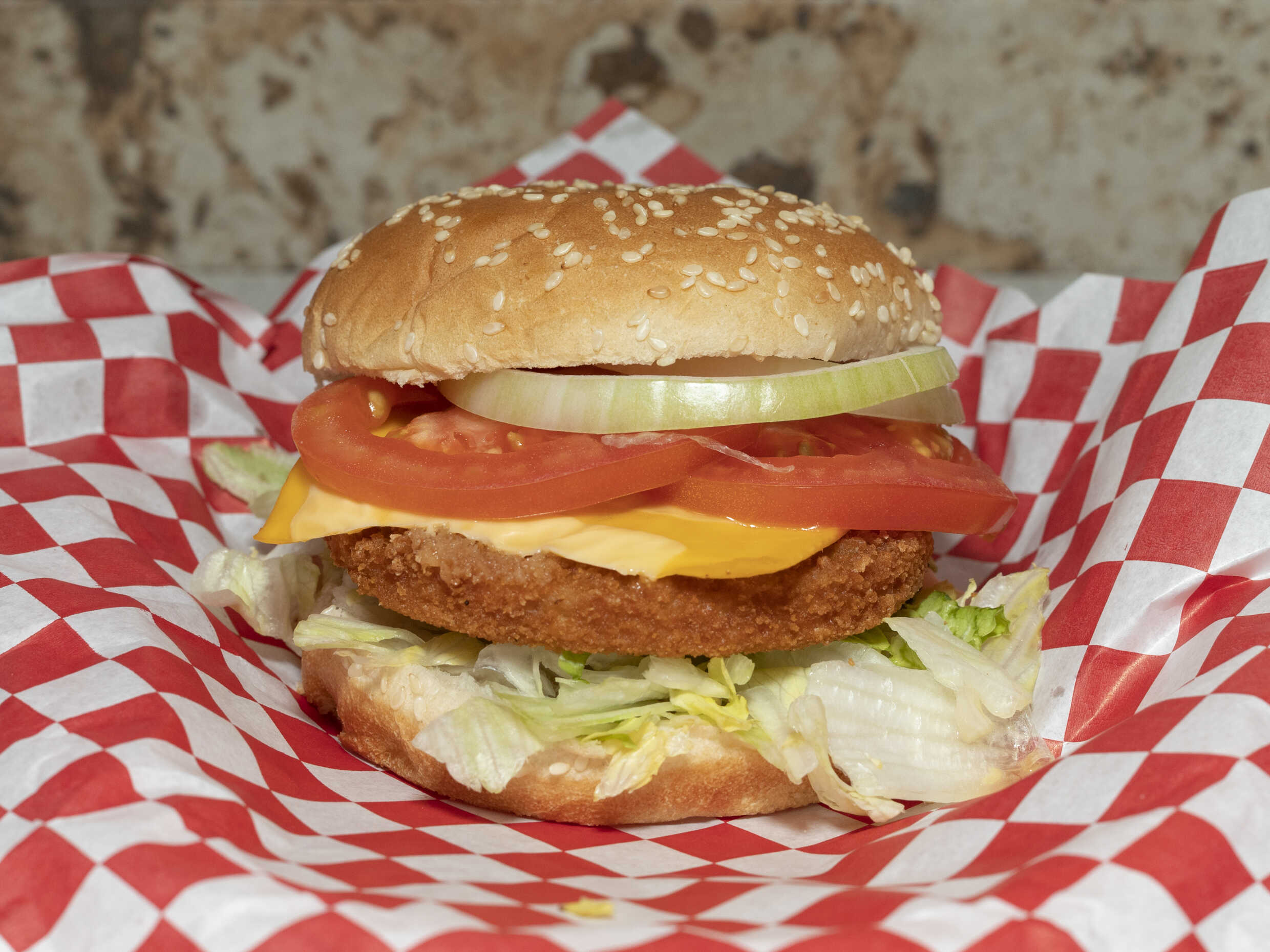 Hamburguesa Pollo con Queso