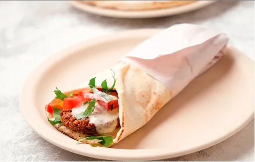 Taco Falefel Tortitas de Garbanzo y Habas Fritas