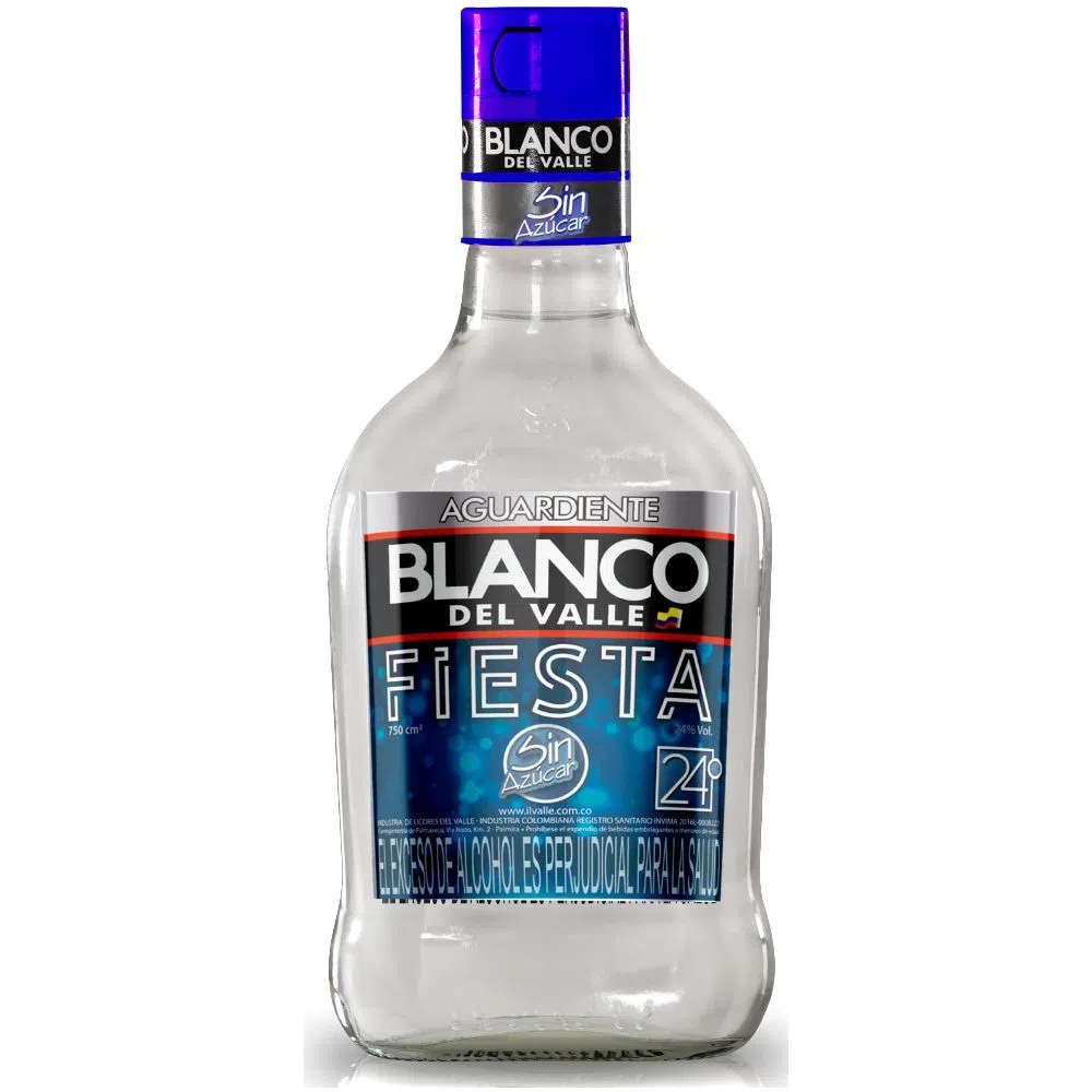 Aguardiente Blanco del Valle Fiesta 375ml