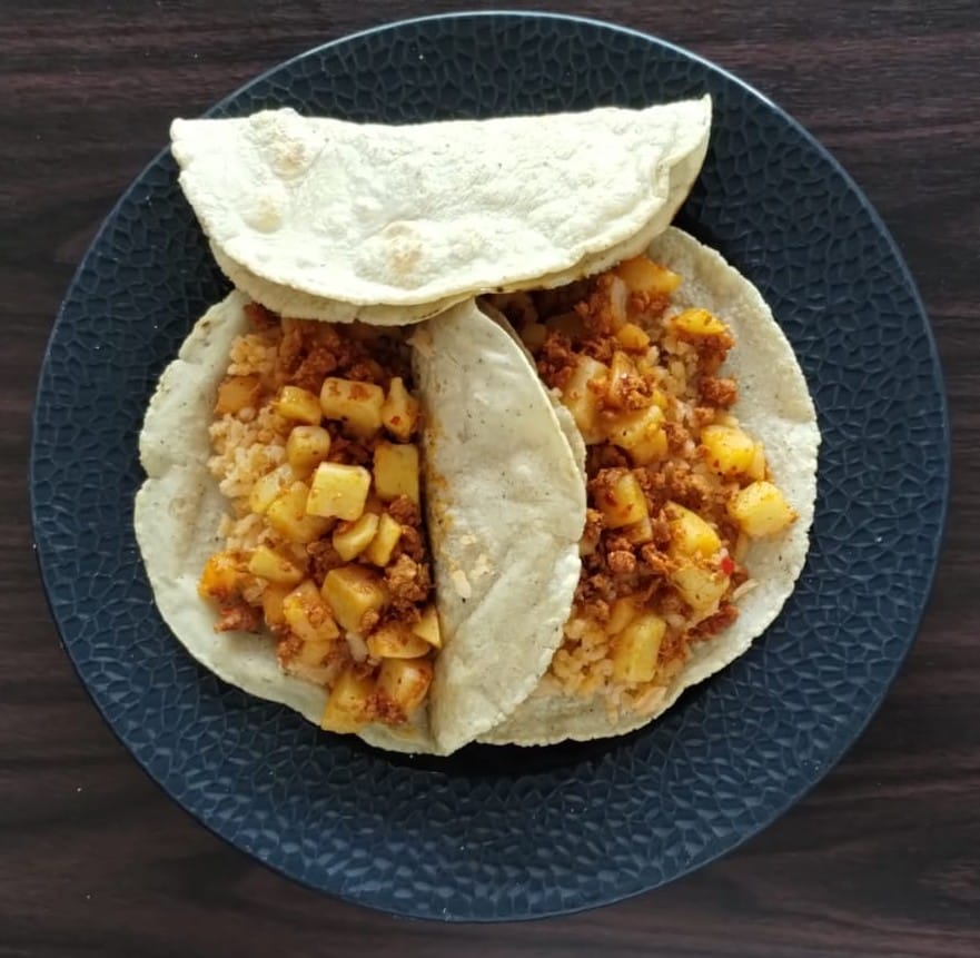 Taco de Longaniza con Papas