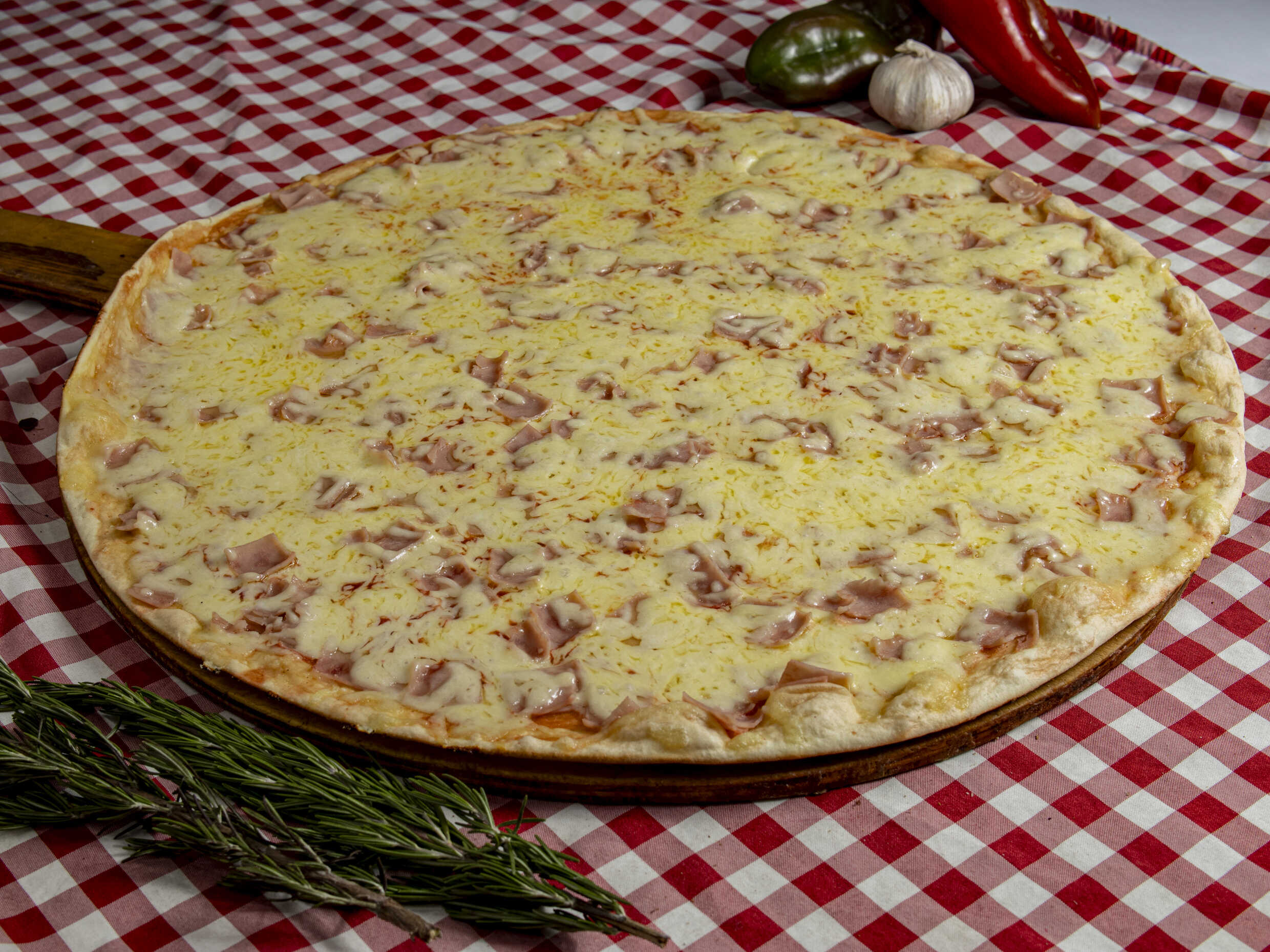 Pizza Jamón y Queso Grande