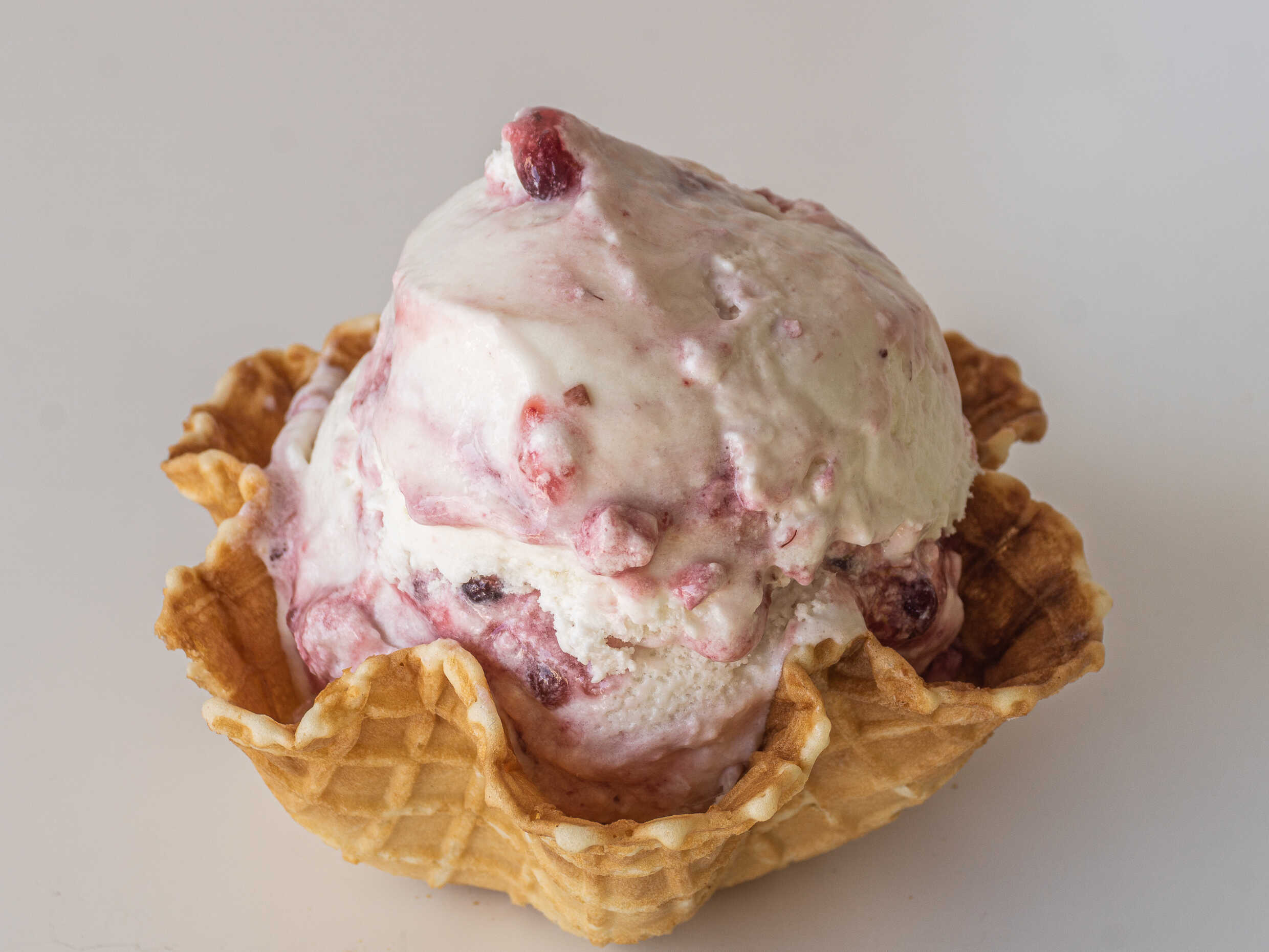 Helado Doble de Queso con Zarzamora
