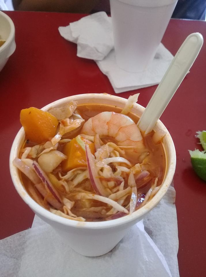 Vaso de Manta con Camarón