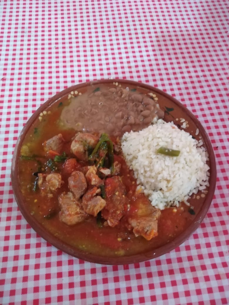 Carne de Puerco con Rajas