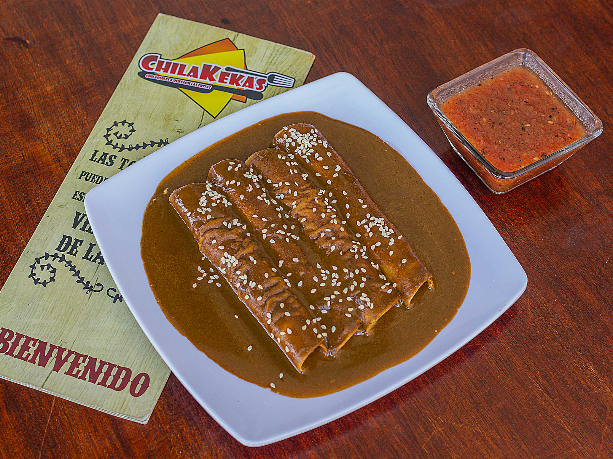 Enmoladas de Pollo o Panela